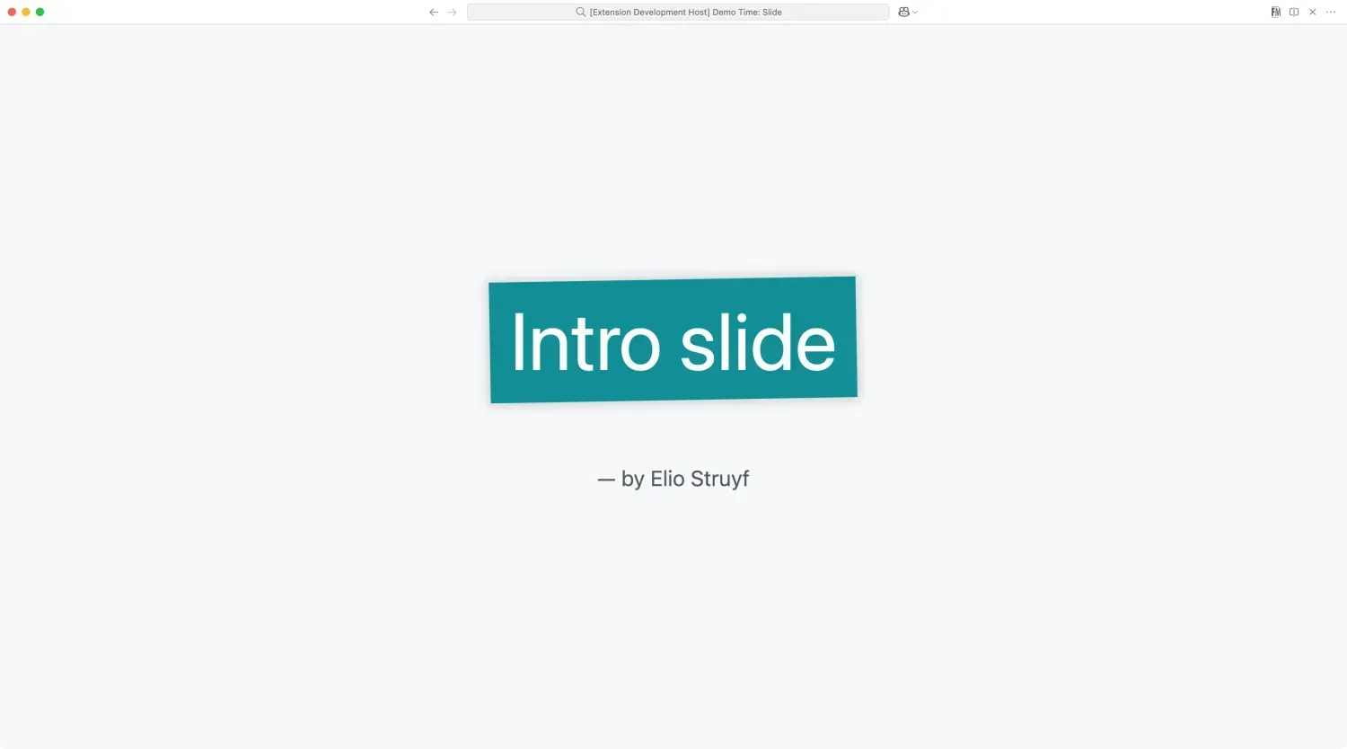 Intro